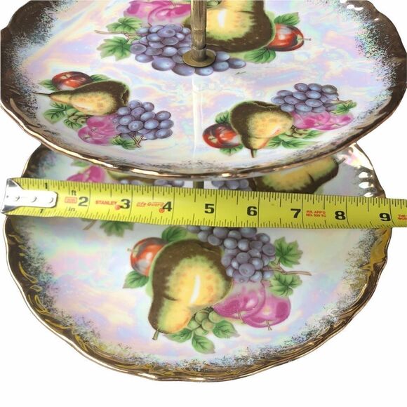 VINTAGE Tea Tier/ Dessert, Cheese Tray/ Jewelry Holder - Picture 4 of 7